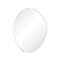 Fienza Pebble Urban Brass Asymmetrical Framed Mirror, 900 x 1200mm