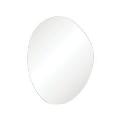 Fienza Pebble Matte White Asymmetrical Framed Mirror, 900 x 1200mm