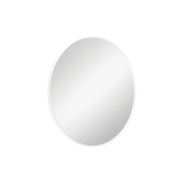 Fienza Reba Matte White Framed Mirror, 600mm