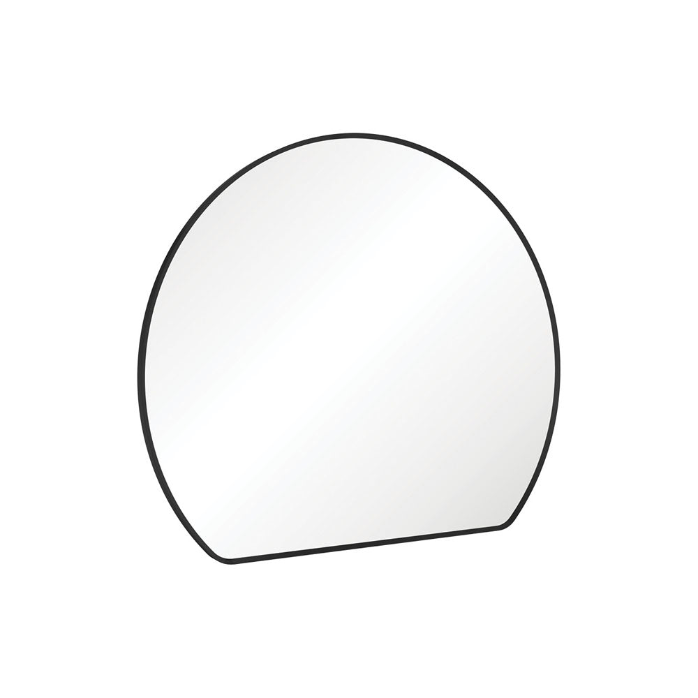 Fienza Sunrise Matte Black Round Framed Mirror