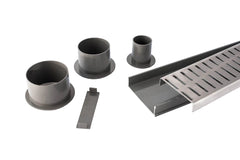 Grates2Go UPVC Flow Pattern Modular Kit Grey 100mm