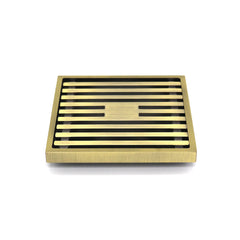 Grates2Go Slimline Brass Point Drain Chrome 100mm