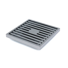 Grates2Go Slimline Brass Point Drain Matte Black 100mm