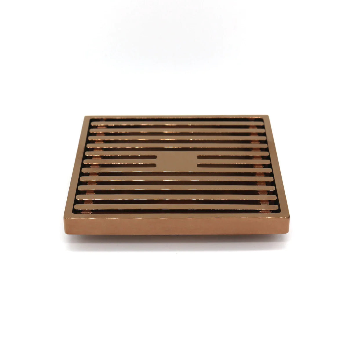 Grates2Go Slimline Brass Point Drain Ancient Brass 100mm