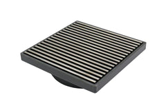 Grates2Go Slimline UPVC Point Drain With Wedge Wire Grate Grey 117mm