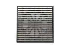 Grates2Go Slimline UPVC Point Drain With Wedge Wire Grate Grey 117mm