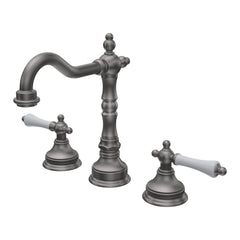 Parisi Hermitage Basin Set with Swivel Spout and Lever Handle | Pewter