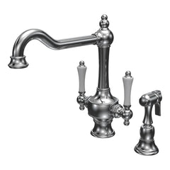 Parisi Hermitage Kitchen Twinner with Hand Spray - Chrome