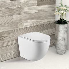 Fienza Koko Matte White Wall-Faced Toilet Suite
