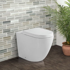 Fienza Koko Gloss White Wall-Faced Toilet Suite