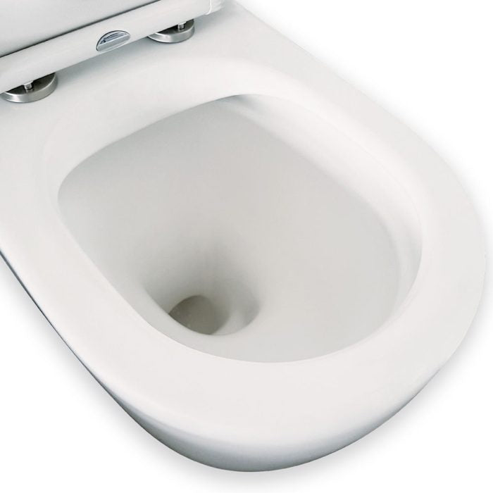 Fienza Koko Back-to-Wall Toilet Suite, Matte White