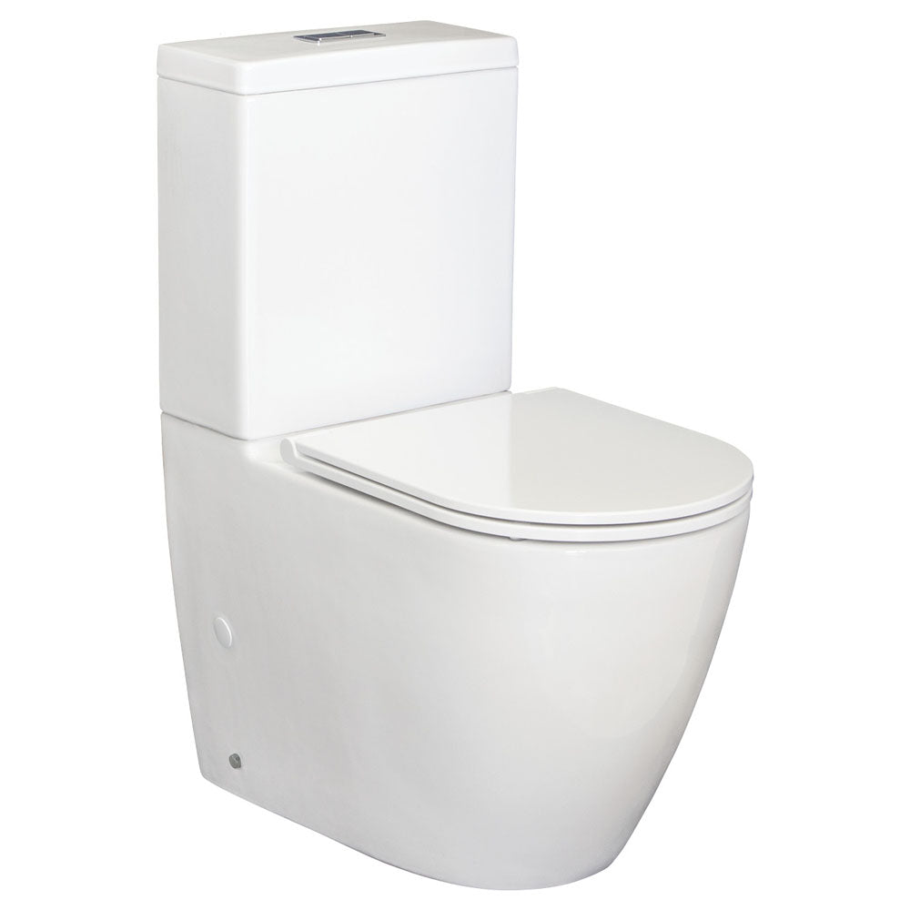 Fienza Empire Back-to-Wall Toilet Suite, Slim Seat