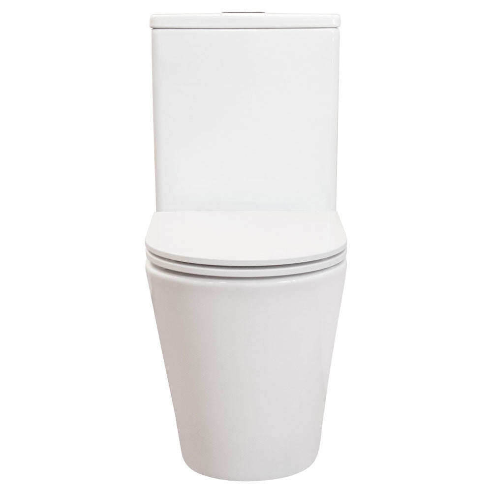 Fienza Isabella Back-to-Wall Toilet Suite, Slim Seat