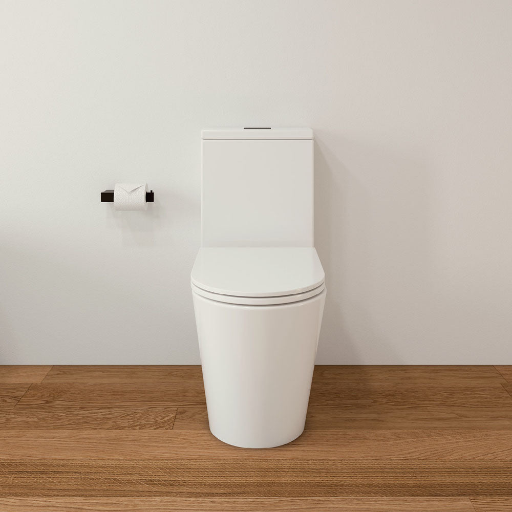 Fienza Isabella Back-to-Wall Toilet Suite, Slim Seat