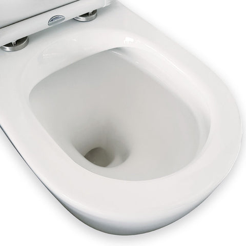 Fienza Isabella Back-to-Wall Toilet Suite, Slim Seat