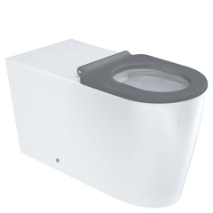 Fienza Isabella Care Wall-Faced Toilet Suite, Grey Seat