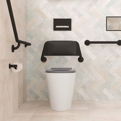 Fienza Isabella Care Wall-Faced Toilet Suite, Grey Seat