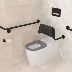 Fienza Isabella Care Wall-Faced Toilet Suite, Grey Seat