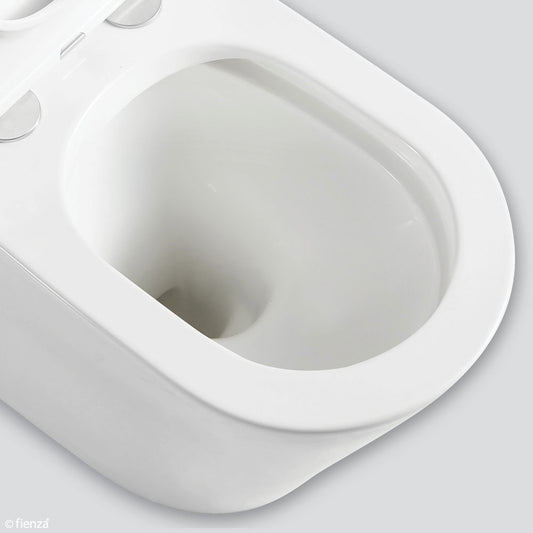 Fienza Kaya Back-to-Wall Toilet Suite, Slim Seat