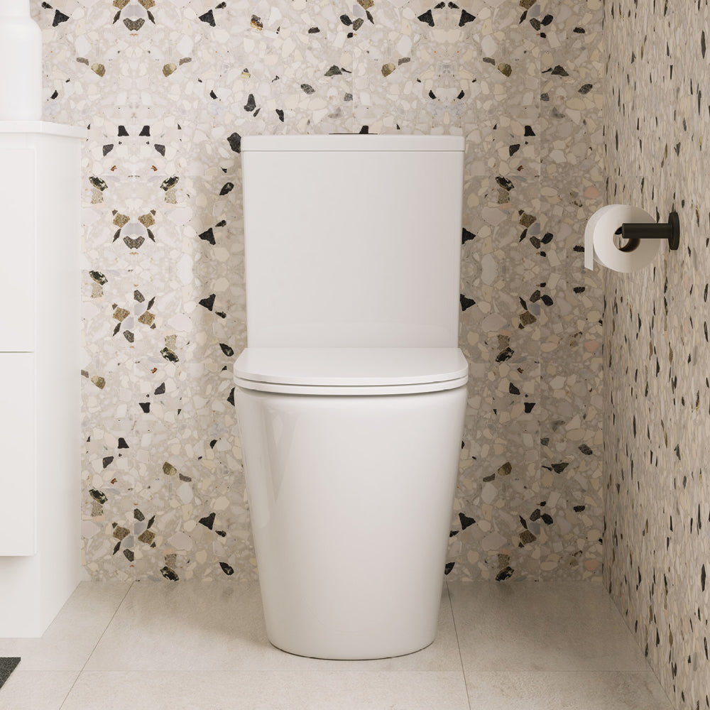 Fienza Kaya Back-to-Wall Toilet Suite, Slim Seat