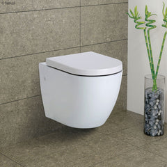 Fienza Koko Gloss White Wall-Hung Toilet Suite