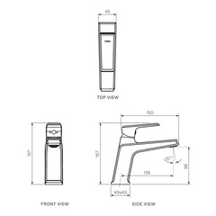 Parisi Ezia Basin Mixer | Fucile