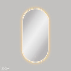 Fienza Empire LED Urban Brass Framed Mirror, 600 x 1200mm