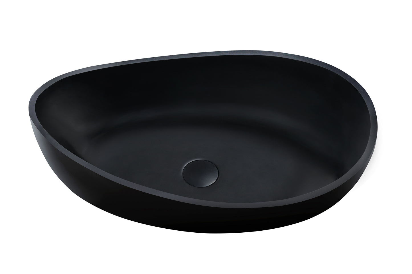 Waverton Solid Surface Stone Above Counter Basin matte black
