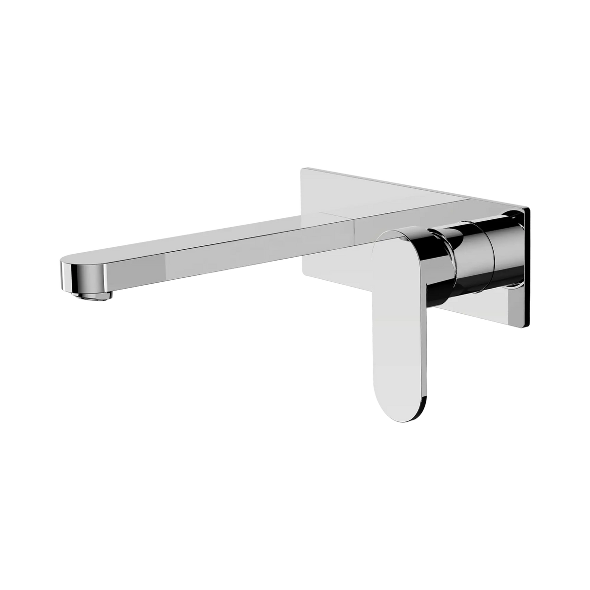 Nero Ecco Wall Combination Basin Mixer - Chrome