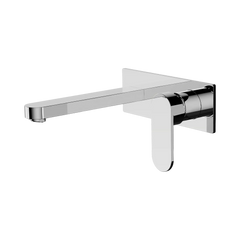Nero Ecco Wall Combination Basin Mixer - Chrome