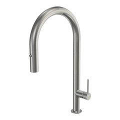 Parisi Envy 30 Kitchen Mixer with Round Spout and Pull Out Spray - Brushed Nickel