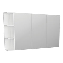 Fienza Pencil Edge 1200 Mirror Cabinet, 1 Side Shelf