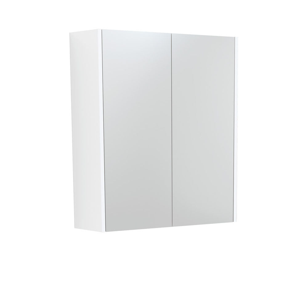 Fienza 600 Mirror Cabinet with Satin White Side Panels