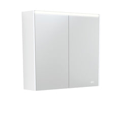 Fienza 750 LED Mirror Cabinet with Satin White Side Panels