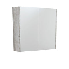 Fienza 750 Mirror Cabinet with Industrial Side Panels