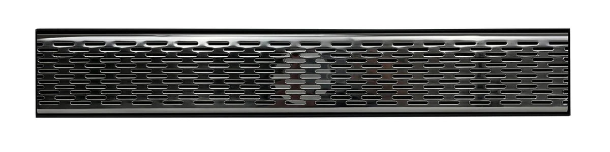 Grates2Go Polished Chrome Brick Pattern Drain 1000mm Length (Custom Available)