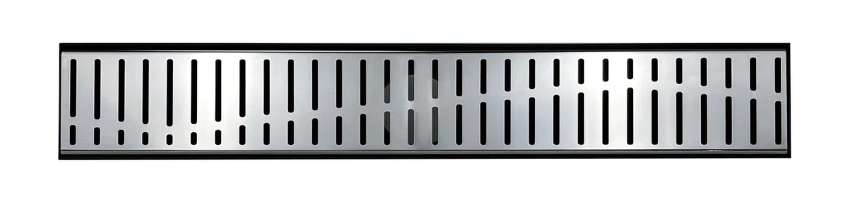 Grates2Go Polished Chrome Flow Pattern Drain 1000mm Length (Custom Available)