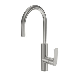 Parisi Slim II Kitchen Mixer with Round Spout - Brushed Nickel