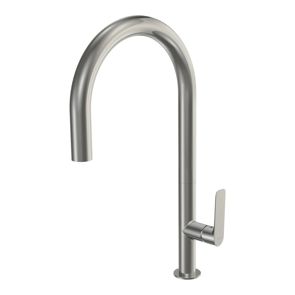 Parisi Slim 30 Kitchen Mixer with Round Spout - Brushed Nickel