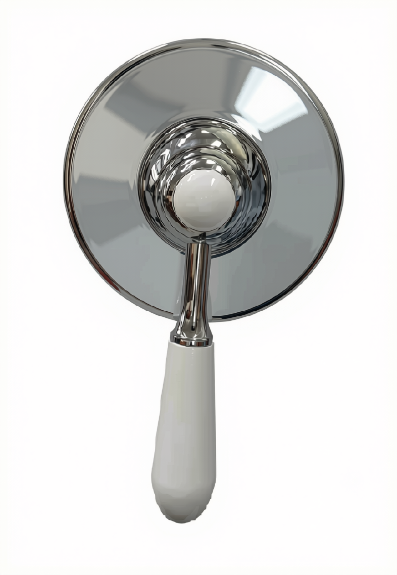 Samco Federation Shower Mixer - Chrome/White
