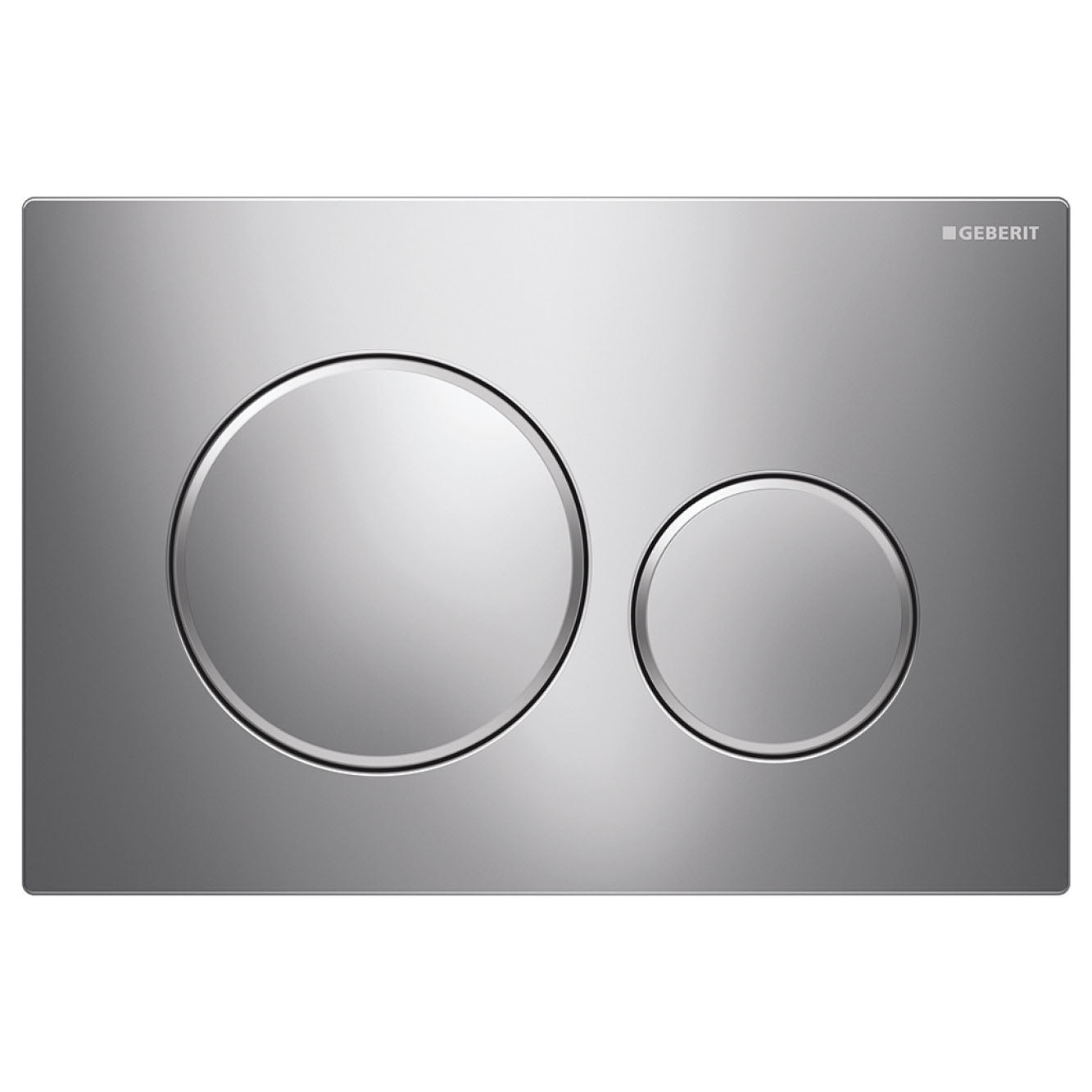 Fienza Geberit Sigma 20 Round Button Flush Plate, Chrome