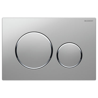 Fienza Geberit Sigma 20 Round Button Flush Plate, Matte Chrome