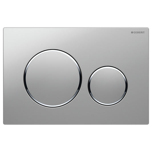 Fienza Geberit Sigma 20 Round Button Flush Plate, Matte Chrome