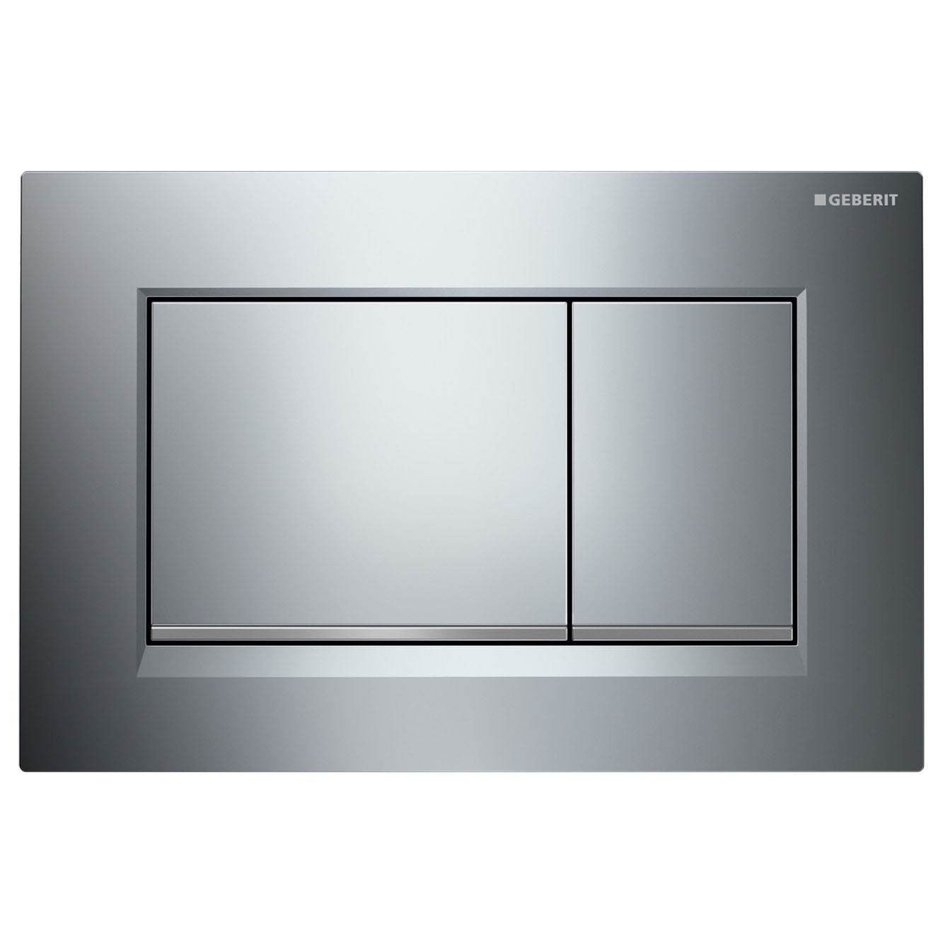 Fienza Geberit Sigma 30 Rectangular Button Flush Plate, Chrome