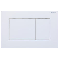 Fienza Geberit Sigma 30 Rectangular Button Flush Plate, Matte White