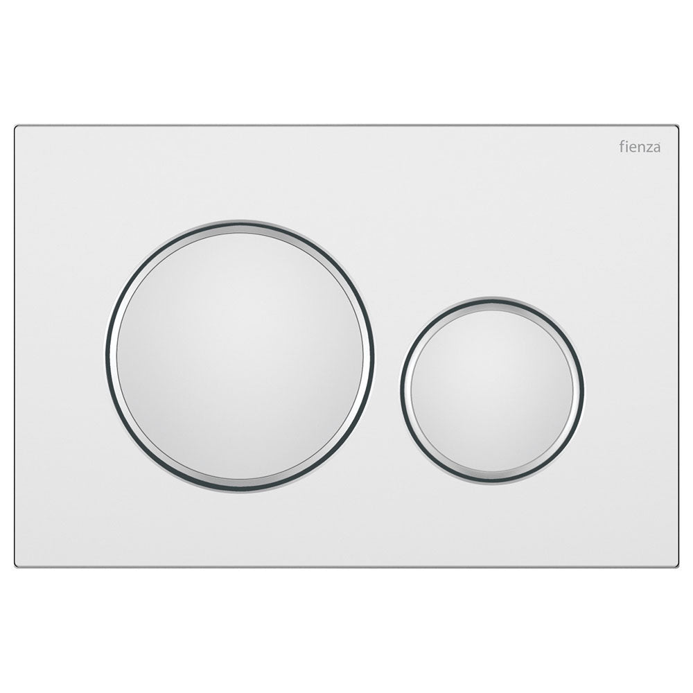 Fienza Round Flush Buttons for Geberit Sigma, Matte Chrome