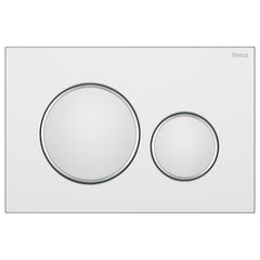 Fienza Round Flush Buttons for Geberit Sigma, Matte Chrome