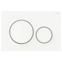 Fienza Round Flush Buttons for Geberit Sigma, Matte White