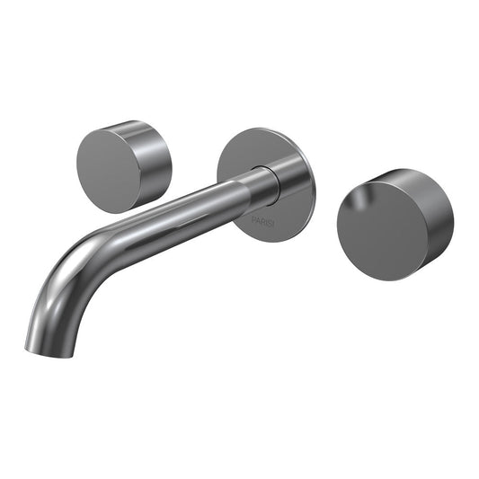Parisi Stereo Wall Set with 190mm Spout | Chrome