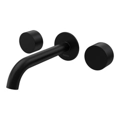 Parisi Stereo Wall Set with 190mm Spout | Matt Black